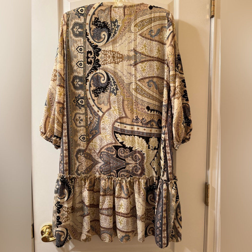 NWOT Elegant Paisley Print Dress - Picture 3 of 9